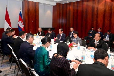 Bertemu PM Kamboja, Presiden Jokowi Bahas Kerja Sama di Berbagai Sektor Bilateral