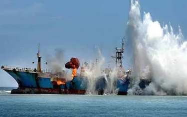 Satu Unit Kapal Berbendera Malaysia Ditangkap di Selat Malaka karena Curi Ikan di Perairan Indonesia