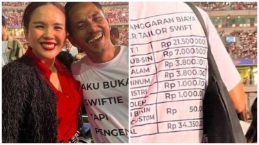 Viral Pasutri Nonton Taylor Swift di Singapura, si Suami Pakai Kaus Rincian Biaya Nonton Rp 38 Juta