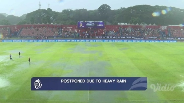 Stadion Tergenang Buntut Hujan Deras, Laga Persik Kediri vs RANS Ditunda