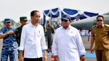 Jokowi dan Prabowo Cek Kecanggihan Pesawat Tempur F-16 dan T-50 Lanud Iswahjudi