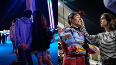 Momen Bucin Marc Marquez & Gemma Pinto, Ditemani Kekasih Jelang Balapan MotoGP Qatar 2024