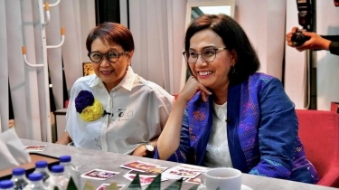 Potret Persahabatan Sri Mulyani dan Retno Marsudi, 2 Menteri Andalan yang Kalau Ngobrol Ternyata 'Cuma' Bahas Ini