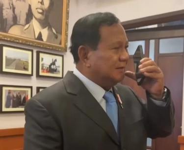 Ditelpon Raja Jordan, Prabowo: Terima Kasih Yang Mulia