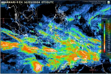 Rilis Peringatan Potensi Cuaca Ekstrem, Berikut Wilayah Indonesia dengan Potensi Curah Hujan Lebat hingga 18 Maret 2024 Menurut BMKG