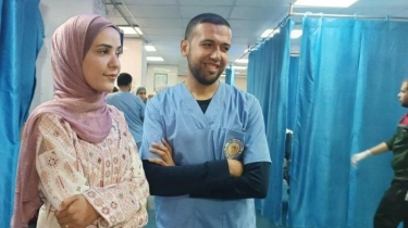 Dokter Palestina Gelar Upacara Pernikahan di Rumah Sakit Al-Shifa Gaza
