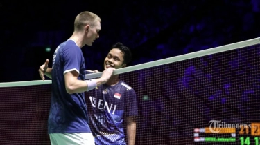 Hasil Perempat Final All England 2024: Ginting Kalahkan Axelsen dalam 3 Set