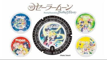 Manhole Bergambar Sailor Moon akan Dipasang di 5 Lokasi Kawasan Minatoku Tokyo Jepang