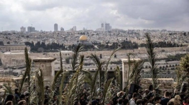 Tentara Israel Larang Ribuan Umat Kristiani Palestina Masuk Yerusalem untuk Peringati Minggu Palma