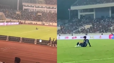 Momen Ernando Ari Duduk Santai di Tengah Laga Timnas Indonesia vs Vietnam