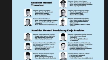 Beredar Proyeksi Susunan Kabinet Prabowo-Gibran, Ada Sjafrie Sjamsoedin hingga Mantan Ketua Umum PPP