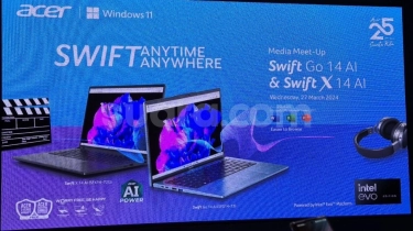Acer Indonesia Luncurkan Swift X 14 AI dan Swift Go 14 AI, Ditenagai Prosesor Intel Core Ultra Terbaru
