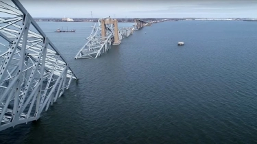 Belum Ada Laporan WNI Jadi Korban Ambruknya Jembatan Francis Scott Key di Baltimore AS