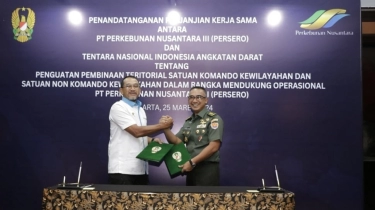 PTPN III Teken Perjanjian Kerja Sama Dukungan Operasional dengan TNI AD