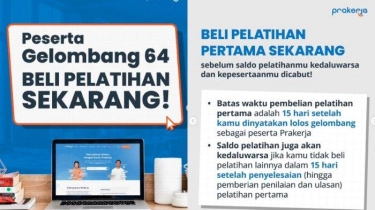 Cara Beli Pelatihan Kartu Prakerja Gelombang 64 di Mitra Platform Digital Prakerja.go.id