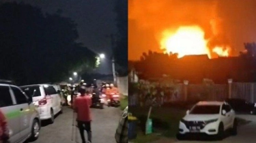 Video dan Foto-foto Ledakan Gudang Peluru Bekasi: Api Berkobar Hebat hingga Ada Mobil Jenazah 