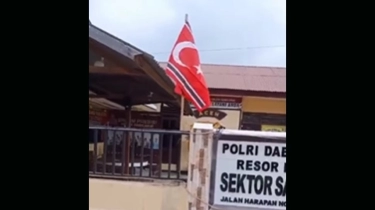 Pria Aceh Kibarkan Bendera Bulan Bintang di Polsek Samalanga, Kapolsek dan Personel Diperiksa