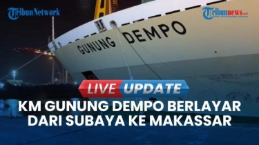 VIDEO KM Gunung Dempo Angkut 487 Penumpang dari Pelabuhan Tanjung Perak Surabaya ke Makassar