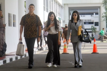 Usai Diperiksa Kejagung, Sandra Dewi: Jangan Bikin Berita yag Tidak Benar!