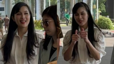 Diperiksa Kejagung, Sandra Dewi Lempar Senyum Ceria Hingga Kasih Dua Jempol Seolah Tanpa Beban