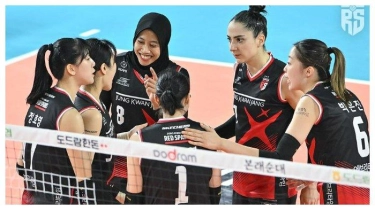 4 Momen Ikonik Megawati Bersama Red Sparks di Liga Voli Korea: Pakai Hijab, MVP, hingga Headshot