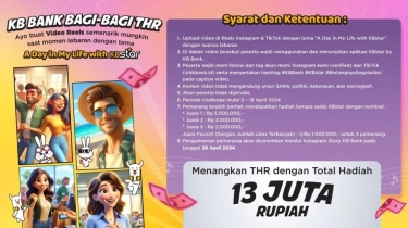 Sambut Lebaran, KB Bank Bagi-bagi THR Jutaan Rupiah lewat Kompetisi A Day in My Life with KBstar