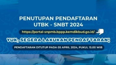 Pendaftaran UTBK SNBT 2024 Ditutup Hari Ini, Pukul 15.00 WIB, Segera Daftar di Portal SNPMB 2024