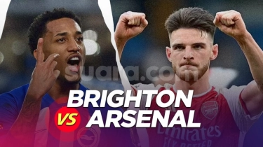 Link Live Streaming Brighton vs Arsenal di Liga Inggris, 6 April 2024