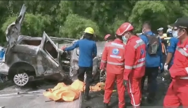 Korban Tewas Kecelakaan Maut di Lajur Contraflow 7 Laki-laki dan 5 Perempuan