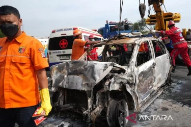 Polri Baru Terima 11 Data Antemortem Korban Kecelakaan di Lajur Contraflow Tol Jakarta-Cikampek Km 58