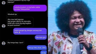 Chat Babe Cabita dengan Pedagang di TikTok Viral, Diam-diam Borong Baju untuk Dibagi ke Panti Asuhan