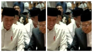 Kebersamaan Jokowi-Maruf Amin Salat Sunnah Bersama Sebelum Salat Idulfitri di Masjid Istiqlal