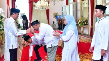 Wamenaker Hadiri Open House Lebaran Presiden Jokowi di Istana Negara