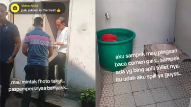 Bikin Salut, Viral Presiden Jokowi Buang Air di Toilet Umum di Pasar: Yang Nunggu Banyak Banget!