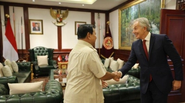 Kunjungi Prabowo di Kemhan, Mantan PM Inggris Tony Blair Ucapkan Selamat atas Pilpres: Fantastis