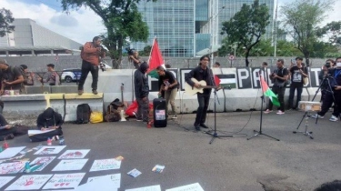 Pertama Kali, Kelompok Musisi Demo Kedubes AS di Indonesia, Tuntut Genosida di Palestina Dihentikan