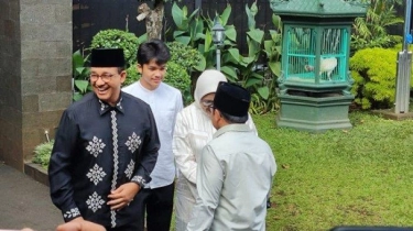 Anies Baswedan Boyong Keluarga saat Hadiri Halal Bihalal di Kediaman Cak Imin