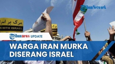 Video Warga Iran Gelar Demo seusai Serangan Israel