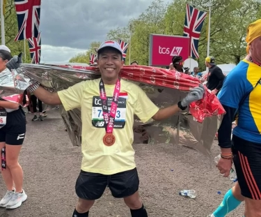 Tersiksa Suhu Dingin di Inggris, Misbakhun Akhirnya Berhasil Tuntaskan London Marathon