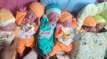 Ajaib! Wanita Asal Punjab Lahirkan Bayi Kembar 6: 4 Laki-laki, 2 Perempuan