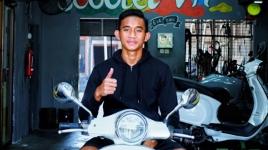 Kapten Timnas U-23 Rizky Ridho Penghobi Vespa, Sering Dipakai di Surabaya