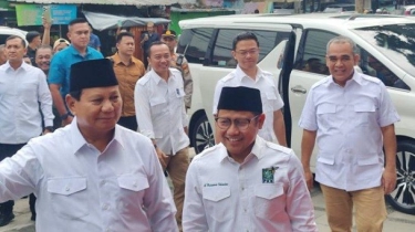 Usai Ditetapkan sebagai Presiden Terpilih, Prabowo Langsung Temui Cak Imin di Markas PKB