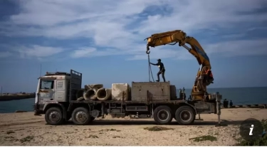 Untuk Menyalurkan Bantuan, Pasukan AS Memulai Pembangunan di Gaza