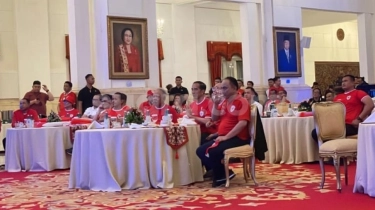 Jokowi Gelar Nobar Timnas di Istana, Ada Menteri yang Saling Tebak Skor Indonesia Vs Uzbekistan