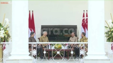 Momen Jokowi dan PM Singapura Ngobrol di Istana Bogor, Prabowo dan Lawrence Wong Ikut Nyimak