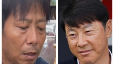 Viral Bapak-bapak Mirip Shin Tae-yong, Netizen: STY dengan Kearifan Lokal