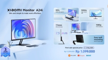 Xiaomi Rilis Monitor Baru ke Indonesia, Harga Cuma Sejuta