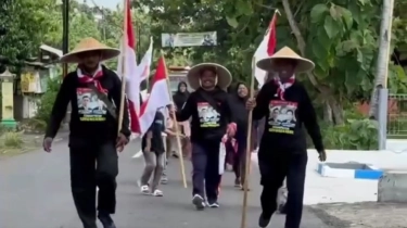 Idolanya Menang Pilpres 2024, Tiga Warga Gunungkidul Jalan Kaki ke Jakarta Demi Temui Prabowo Subianto