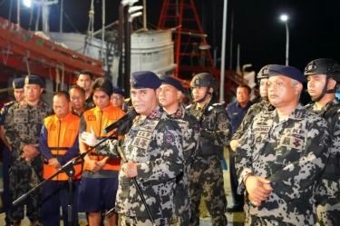 KKP Tangkap Tiga Kapal Ikan Malaysia dan Vietnam di Laut Natuna Utara dan Selat Malaka