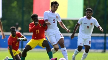Babak I Timnas Indonesia U-23 vs Guinea: Unggul Penguasaan Bola, Garuda Muda Kalah Agresif